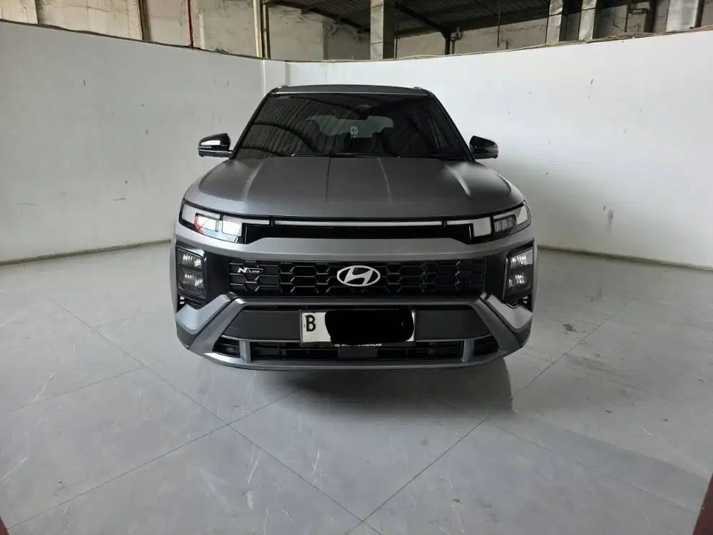 Low km 15rban Hyundai Creta N Line AT ( Matic ) 2025 Silver Doff Mulus