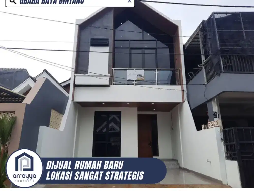 RUMAH BARU DIBANGUN FULL 2 LANTAI BEBAS BANJIR DI GRAHA RAYA BINTARO (DM85)