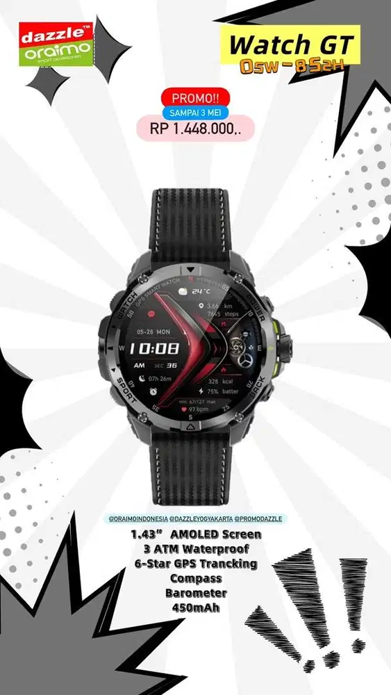 Smartwatch GPS Oraimo Watch GT