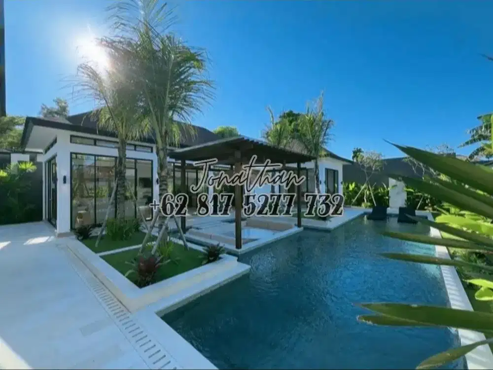 Disewa Leasehold Villa Baru 3 Kamar Kolam Renang Full Furnished di Ungasan Bali 24 Tahun - VSKHE