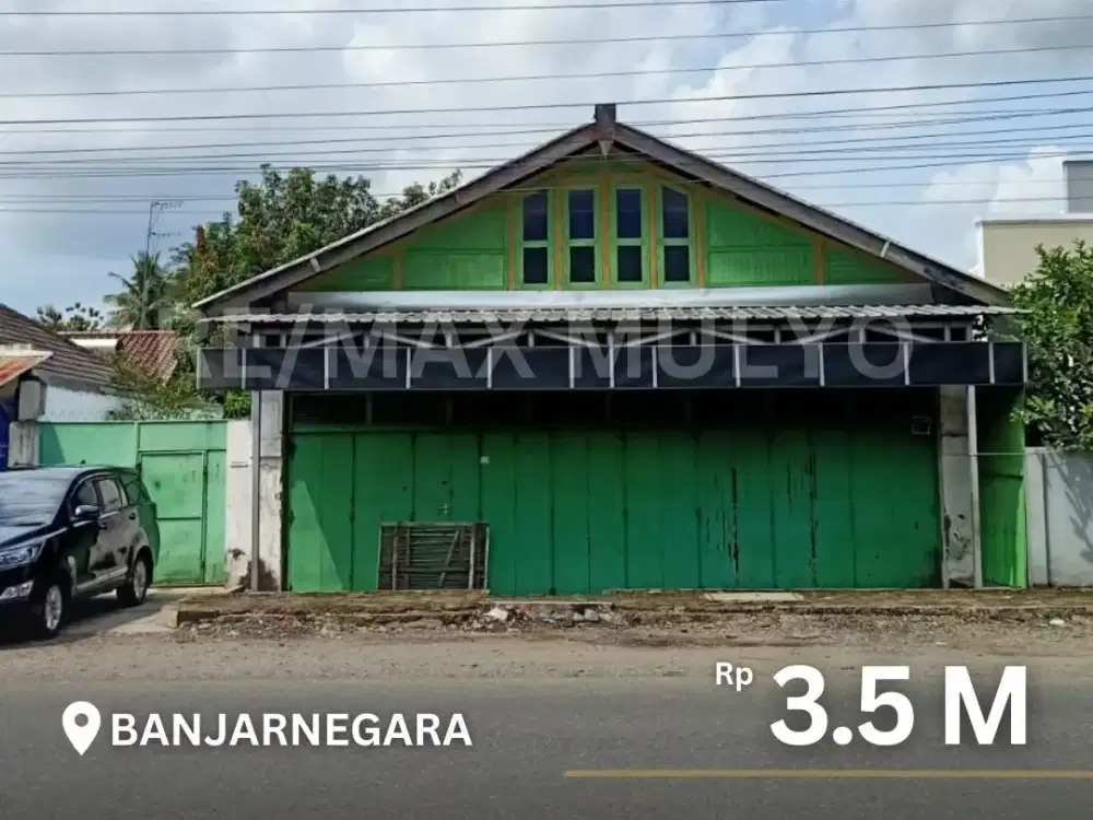 Dijual Tanah + Rumah Seluas 1663 m² Area Banjarnegara cocok untuk hunian atau usaha