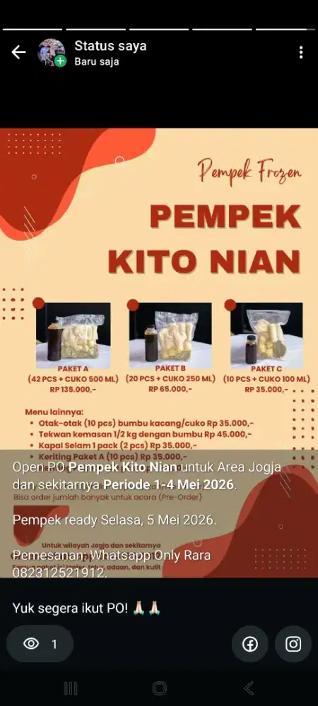 Pempek palembang frozen