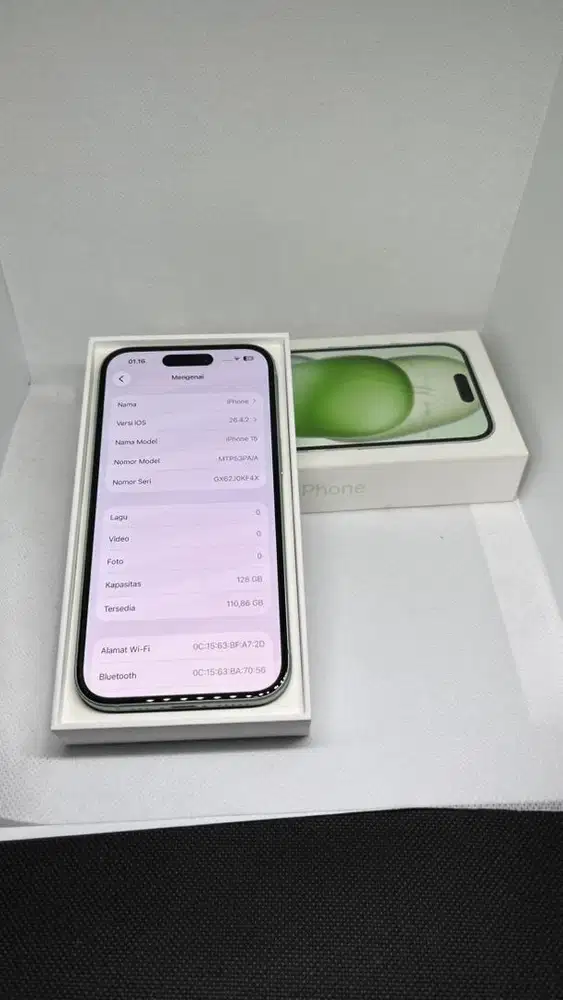 iPhone 15 128gb iBox green bh 86 cc 483 garansi off 26 Maret 2026