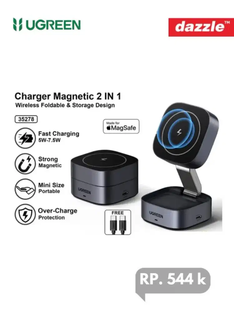 Charger magnetic 2 In 1 ugreen