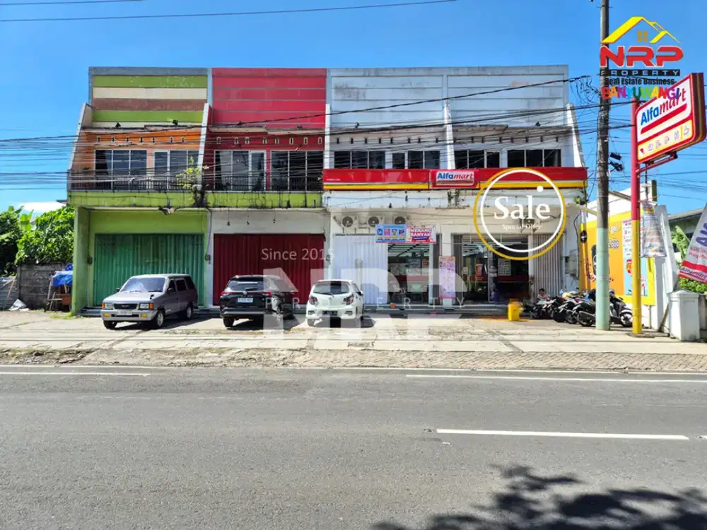 Dijual Ruko 2 Lantai Sangat strategis di tepi Jl. PB Sudirman - Jember