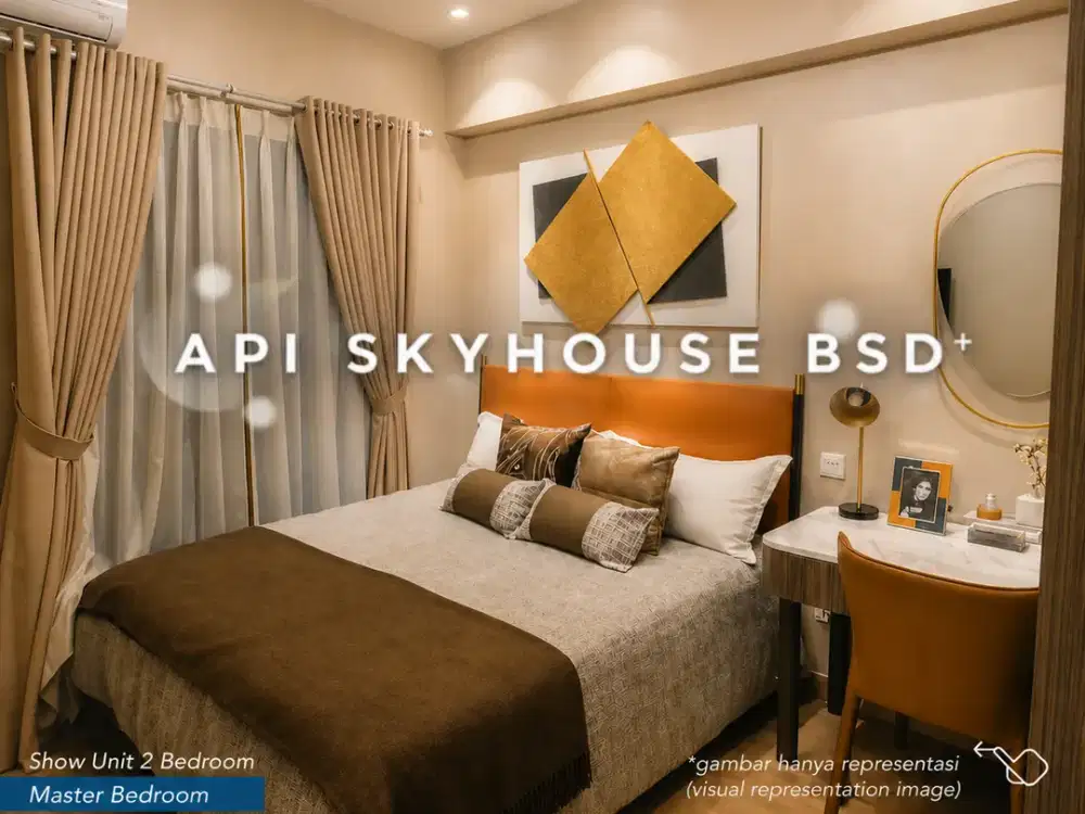 APARTEMEN BSD 2 BR TERBAIK FASILITAS LENGKAP SIAP HUNI DKT AEON MALL BSD