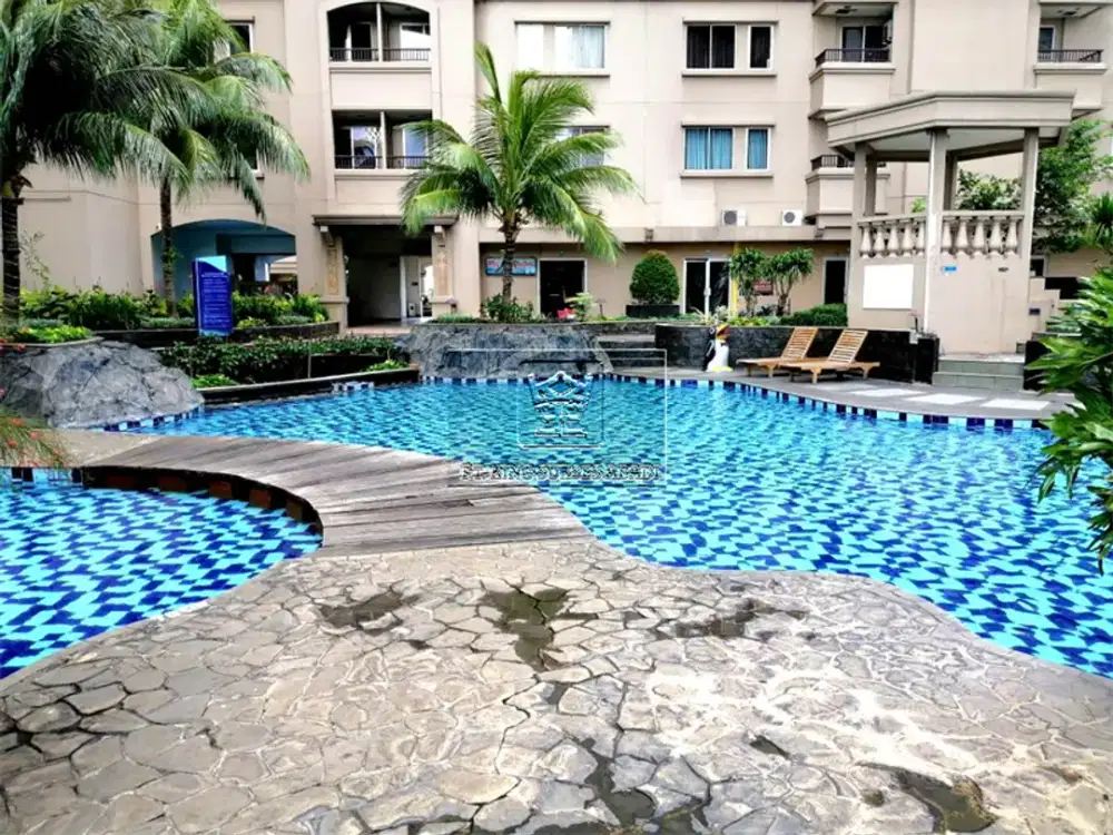 Dijual 2BR Jadi 1BR Mediterania Marina Ancol – Modern Minimalist Geometric Dark Contemporary, Dekat Dufan & Mangga Dua