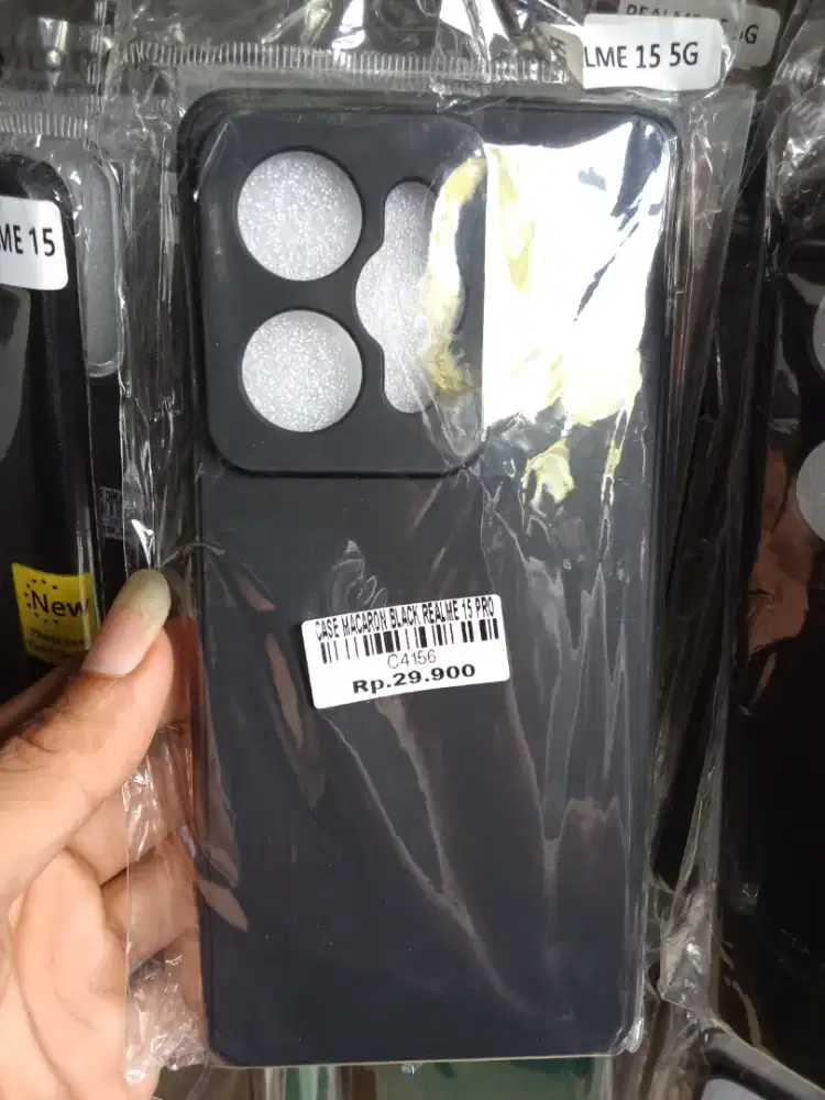 CASE MACARON BLACK REALME 15 ATLANTIS DASYAT