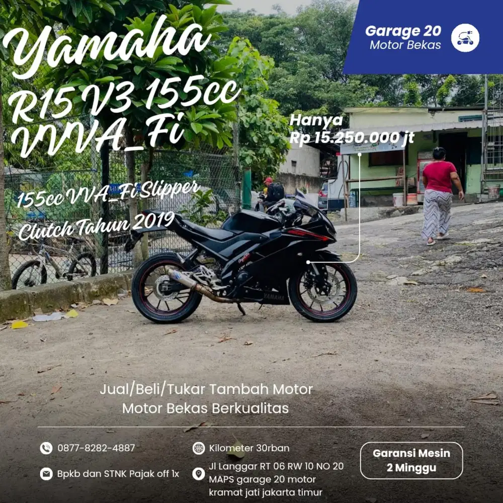 Yamaha R15 V3 155cc Slipper Clutch Fi Tahun 2019