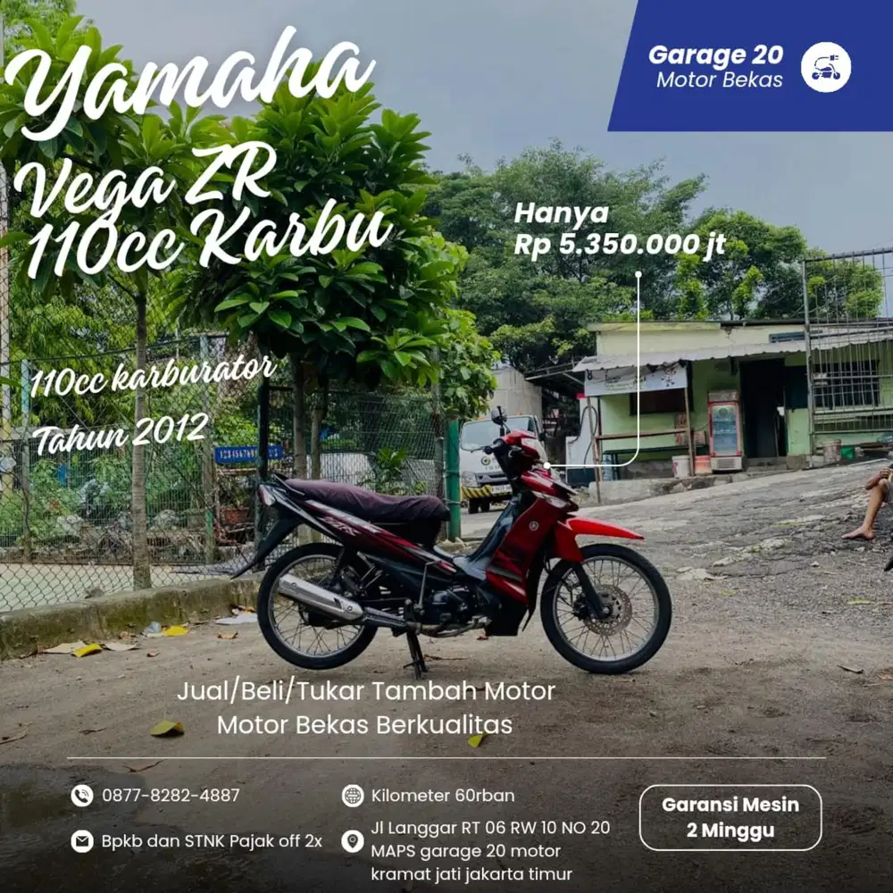 Yamaha Vega Zr 110cc Karburator Tahun 2012