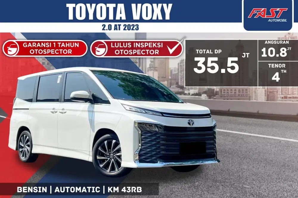 TOYOTA VOXY 2023 2.0 AT KM.43RB & SERVICE RECORD
