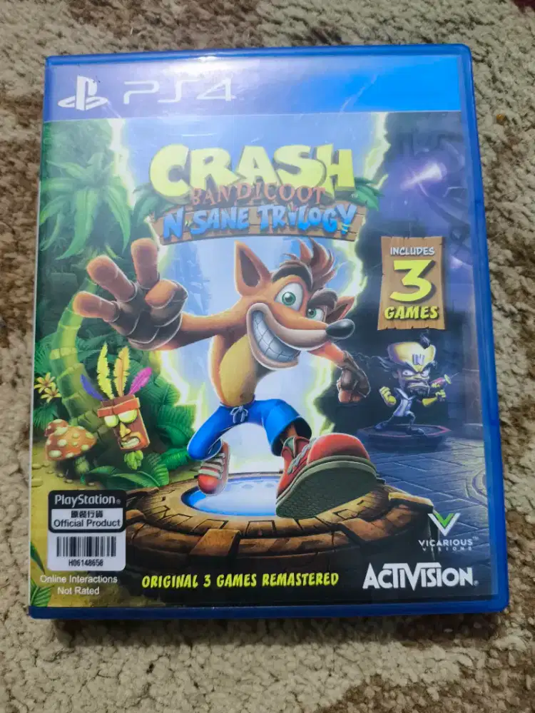 BD KASET PS4 CRASH BANDICOOT N SANE TRILOGY