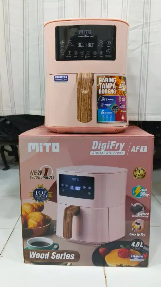 Air Fryer MITO DigiFry AF1 Wood Series - Low Watt - NEW
