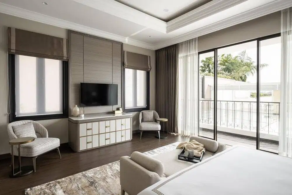 Gorden Wallpaper Vitrase Kaca Film Korden Roller Vertikal Blinds