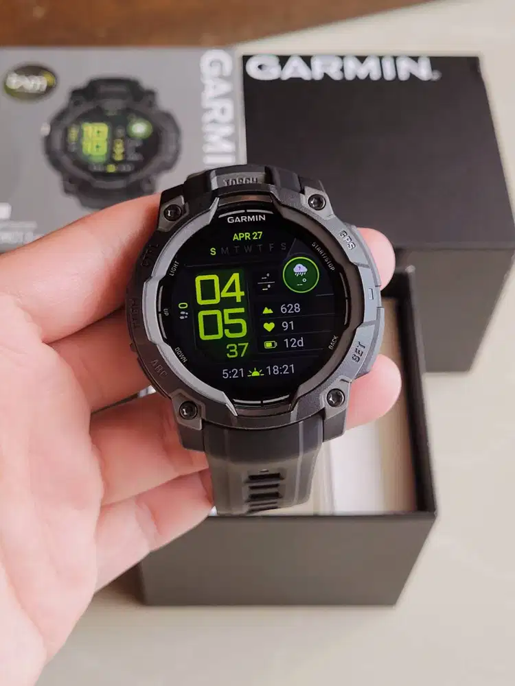 GARMIN INSTINCT 3 AMOLED 45MM Garansi Resmi April 2028 Mulus Like New