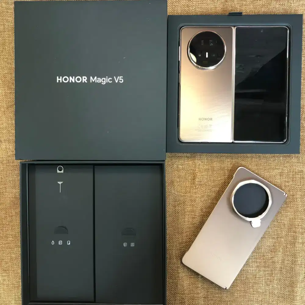 Honor Magic V5 Fold 5G 16/512GB Dawn Gold Global Version Pajak resmi