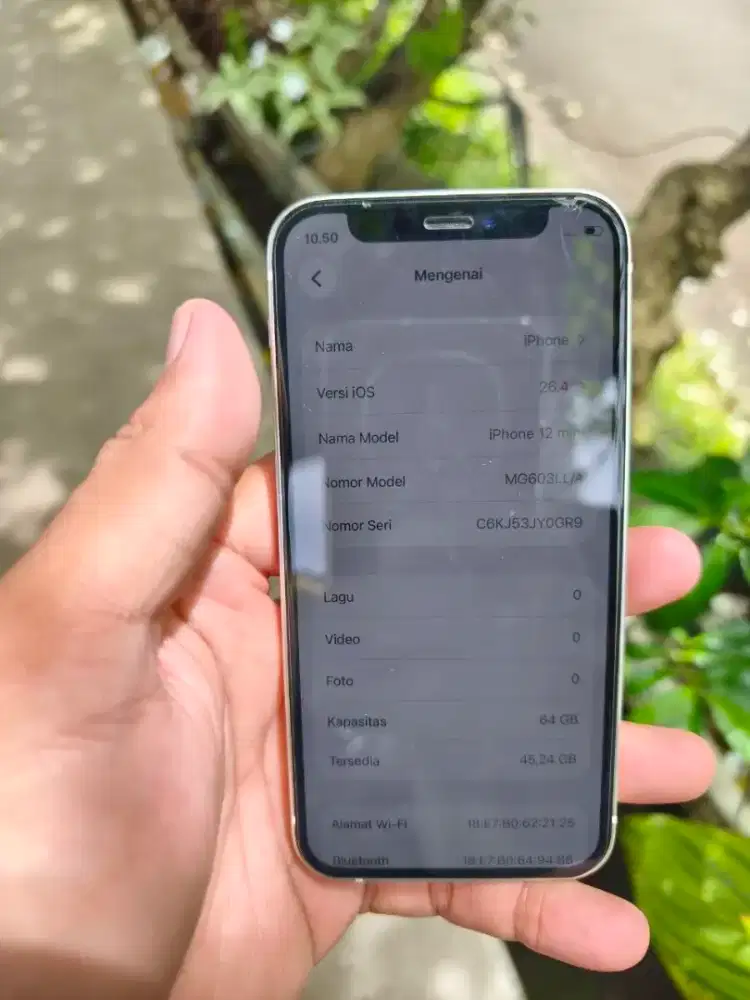 iPhone 12 Mini 64Gb Wiffi only msih bgs mlus BS tuker tambah