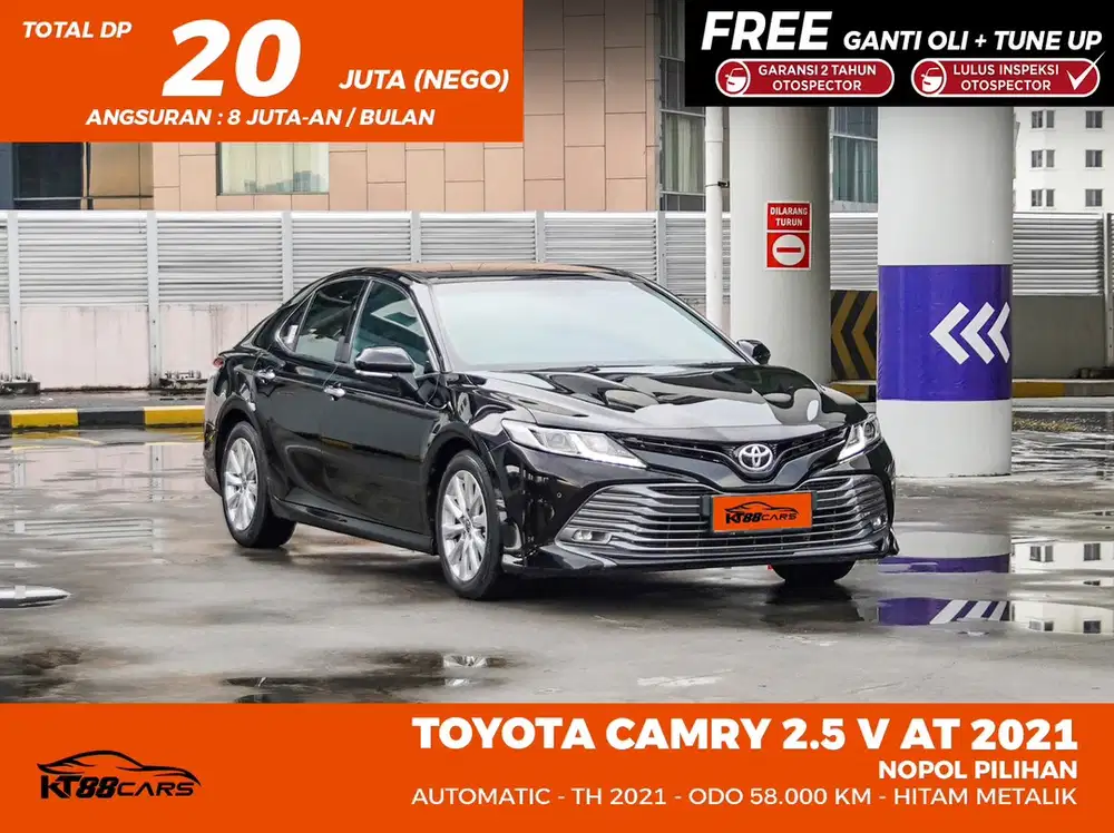[Low KM] Toyota Camry V Sunroof AT 2021 / 2022 Hitam