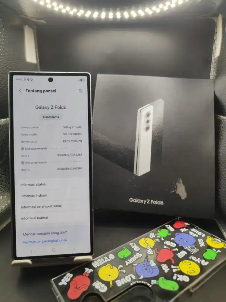 SAMSUNG Z FOLD 6 5G RAM 12/256GB ORIGINAL SEIN MULUS FULLSHET