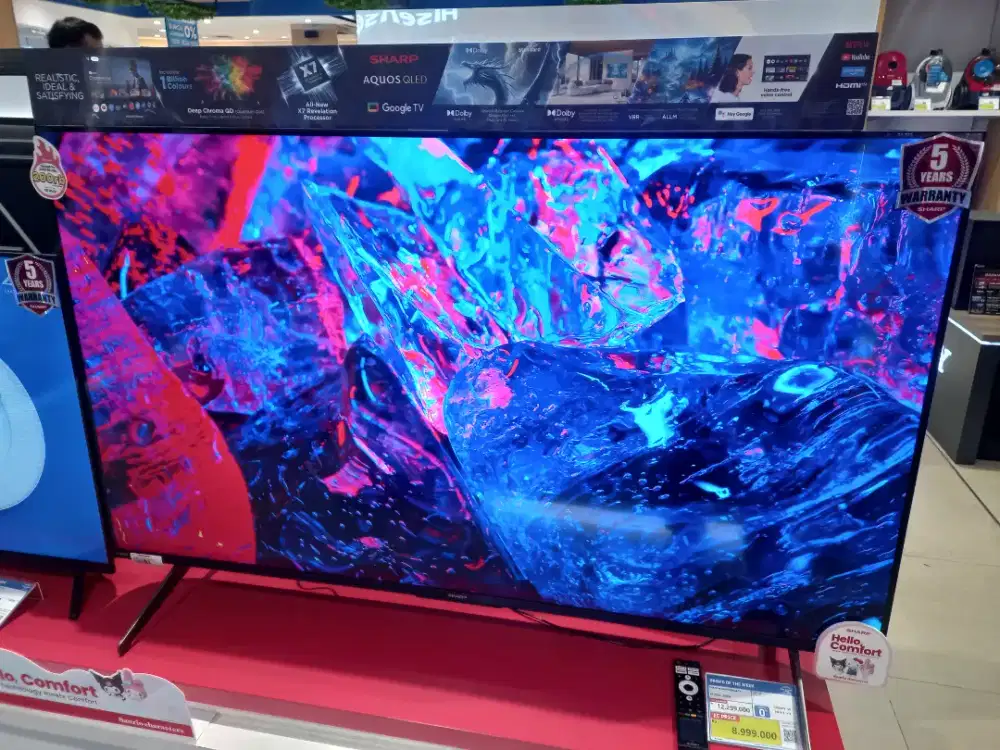SHARP 4K QLED GOOGLE TV 55