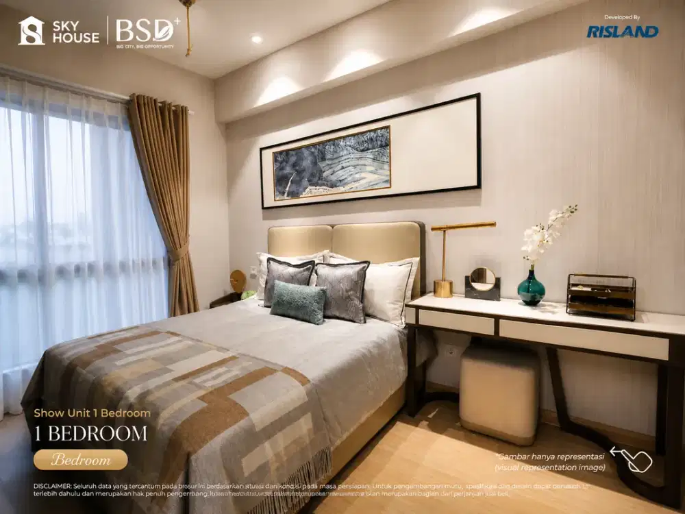 APARTEMEN BSD MURAH SIAP HUNI POTENSI SEWA TINGGI SAMPING AEON MALL BSD