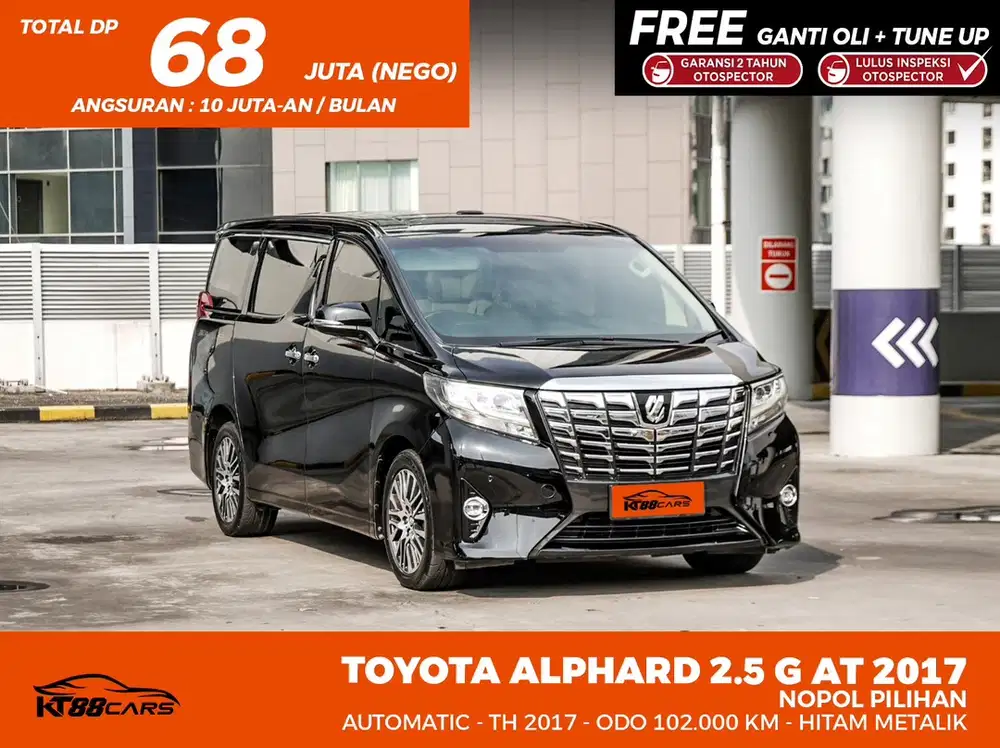 Toyota Alphard G Bensin AT 2017 / 2018 Hitam