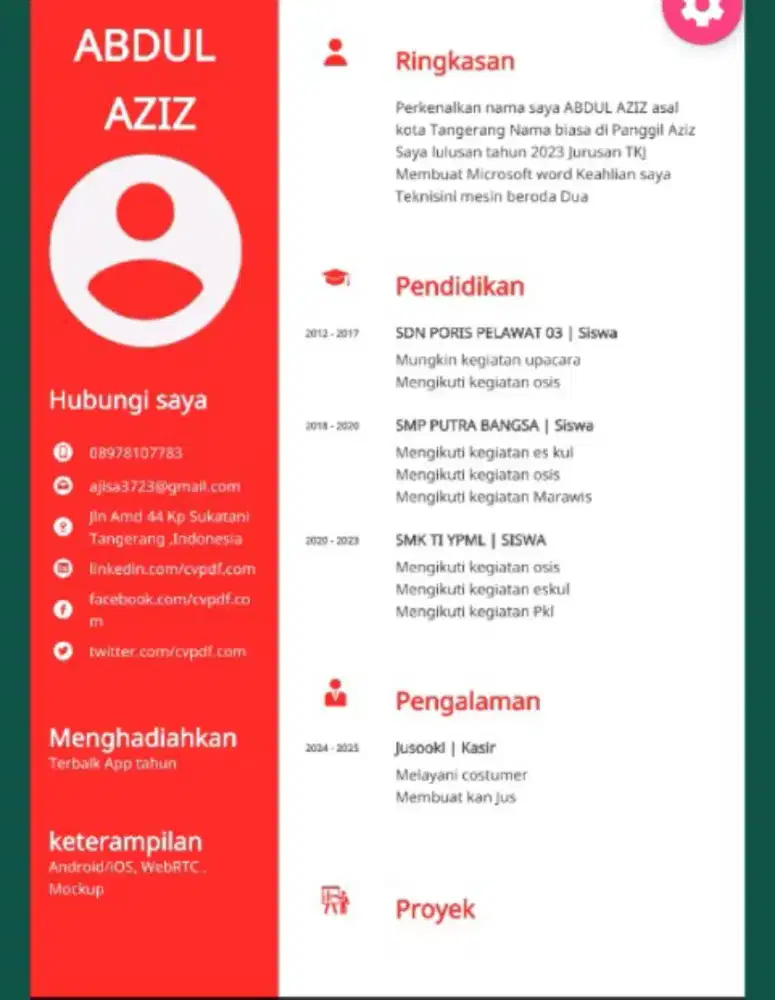 Cari lowongan kerja