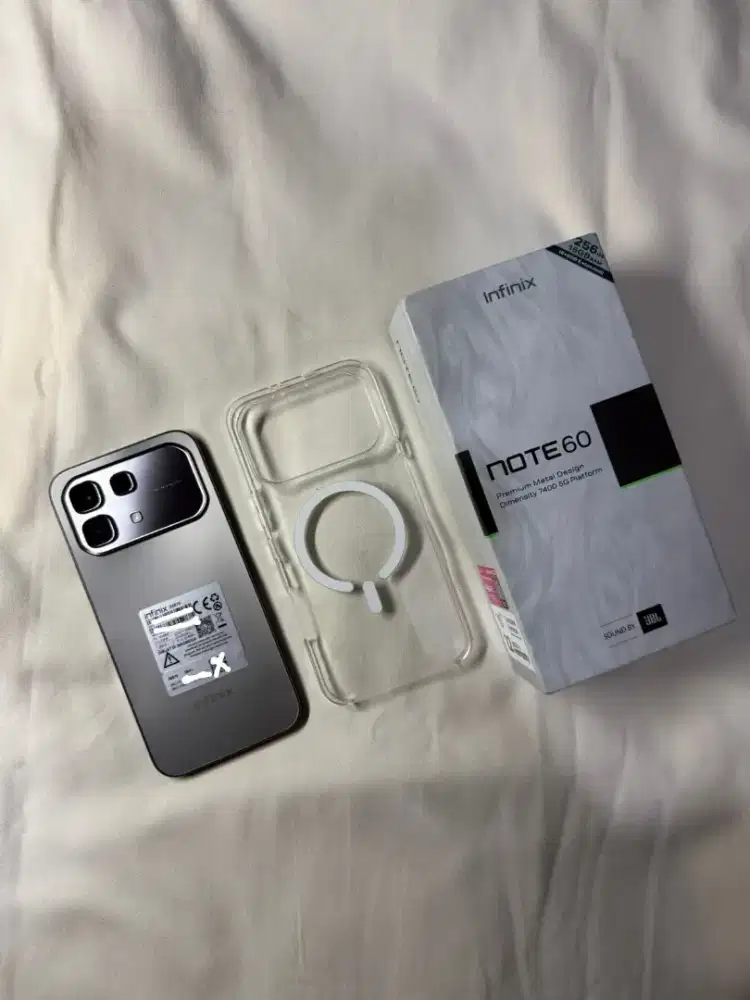 MULUS Infinix Note 60 Mist Titanium 8gb/256gb garansi panjang