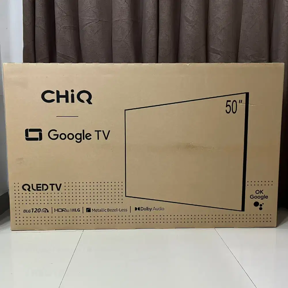New CHiQ QLED TV 4K 50 Google Smart TV QLED PRO Dolby Audio C50QMT1