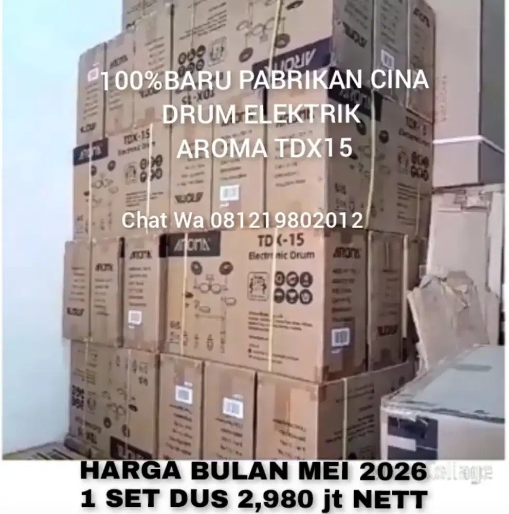 100%br TERMURAH DRUM ELELTRIK.CINA AROMA.TDX15