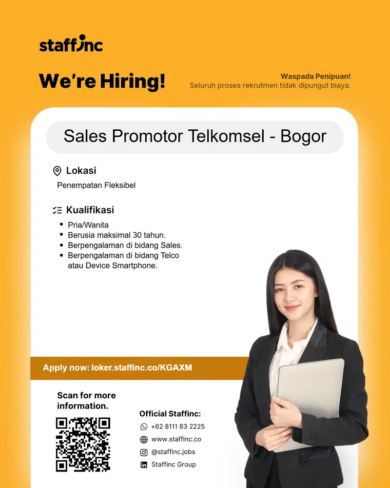 SALES PROMOTOR TELKOMSEL - BOGOR