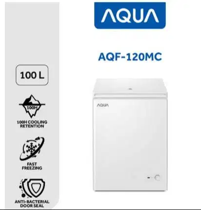 Chest Freezer AQUA AQF-120MC 100L Like New (Pemakaian 1 Minggu)