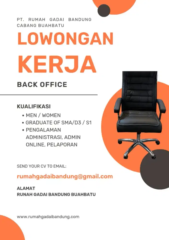Lowongan kerja Administrasi