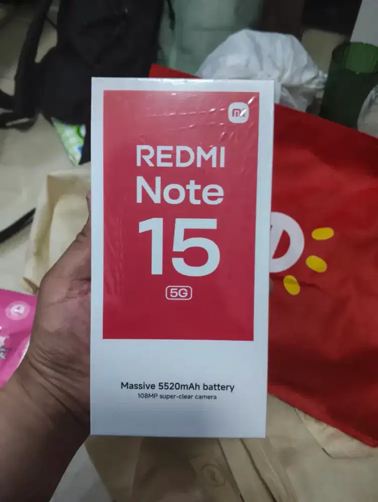 Redmi Note 15 5G 12/512 gb fullset baru sehari bs tt/bt