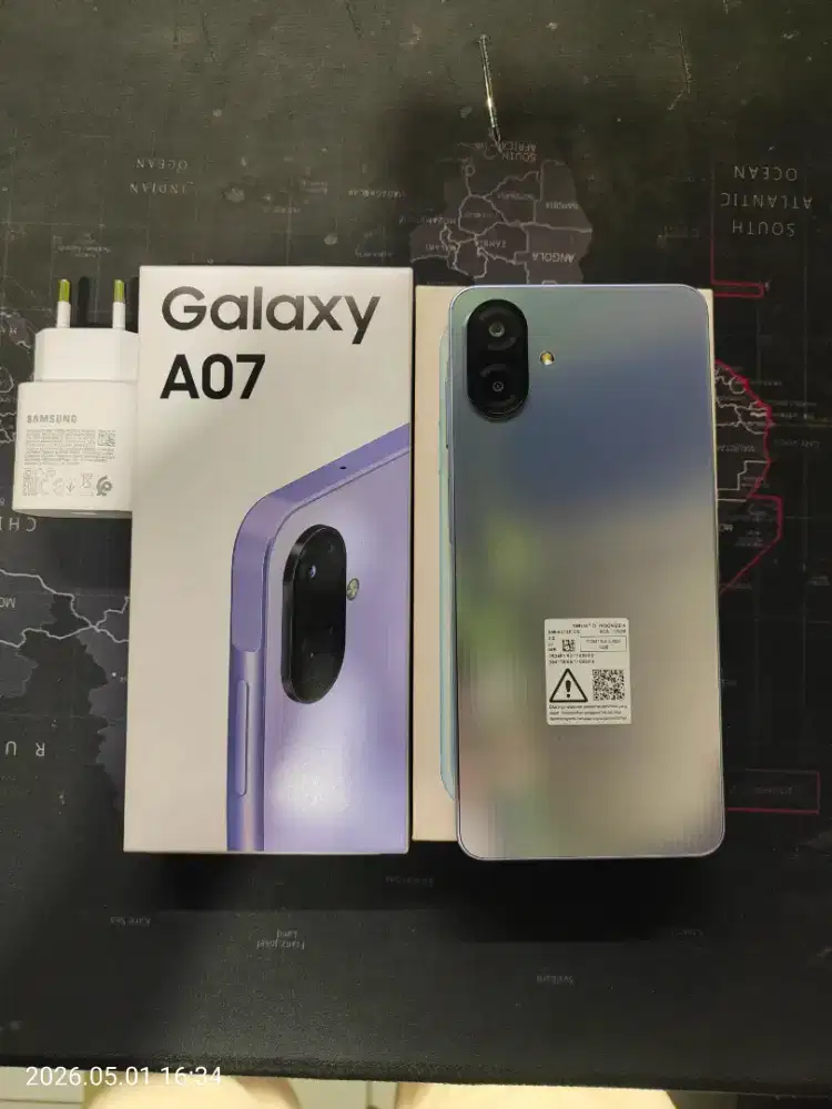 Samsung a07 ram 6/128 fullset no minus no cacad like new