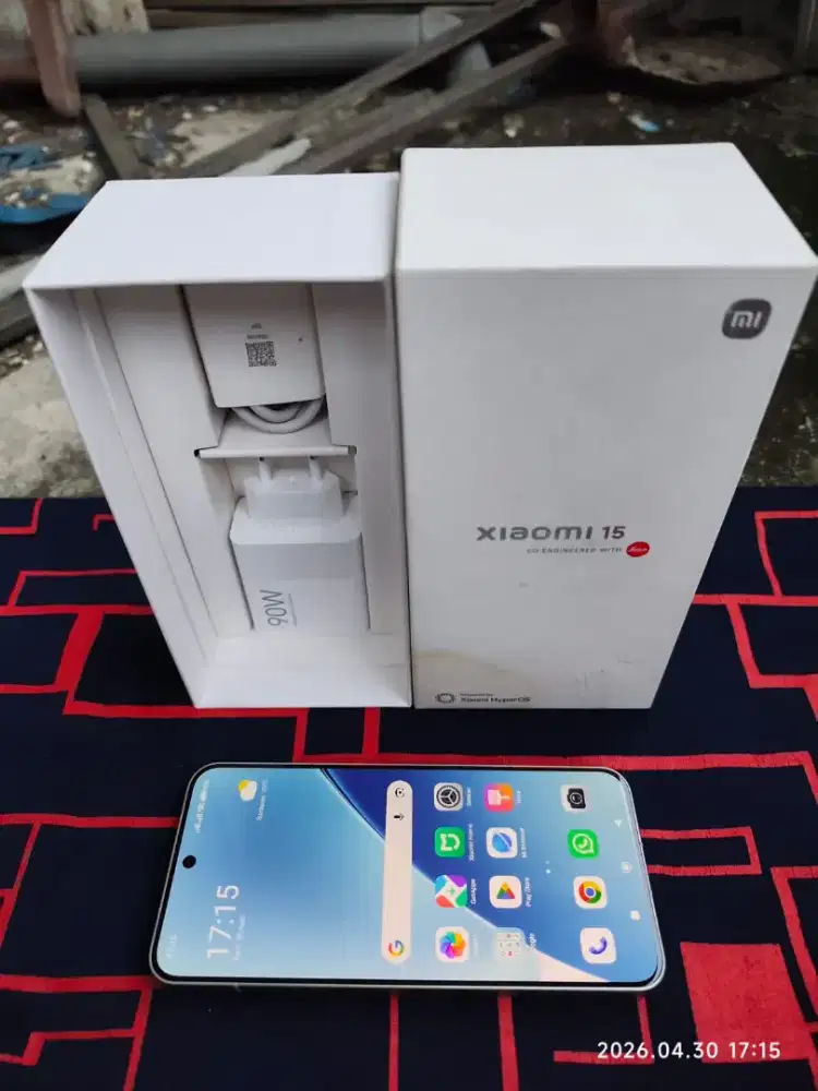 Xiaomi 15 12/256 Fullset ori segel mulus no minus garansi ON