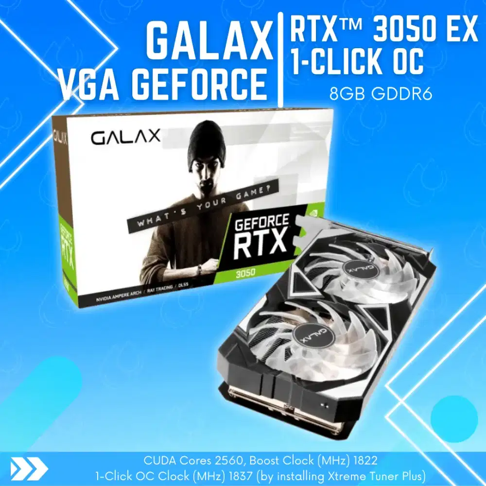 JUAL VGA CARD RTX 3050 8gb