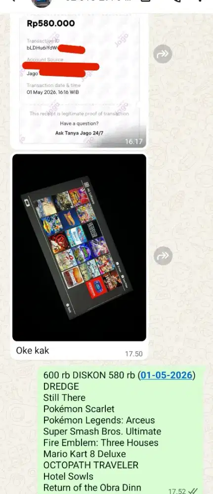Promo Games OFW Nintendo Switch OLED V2 V1 LITE NS2