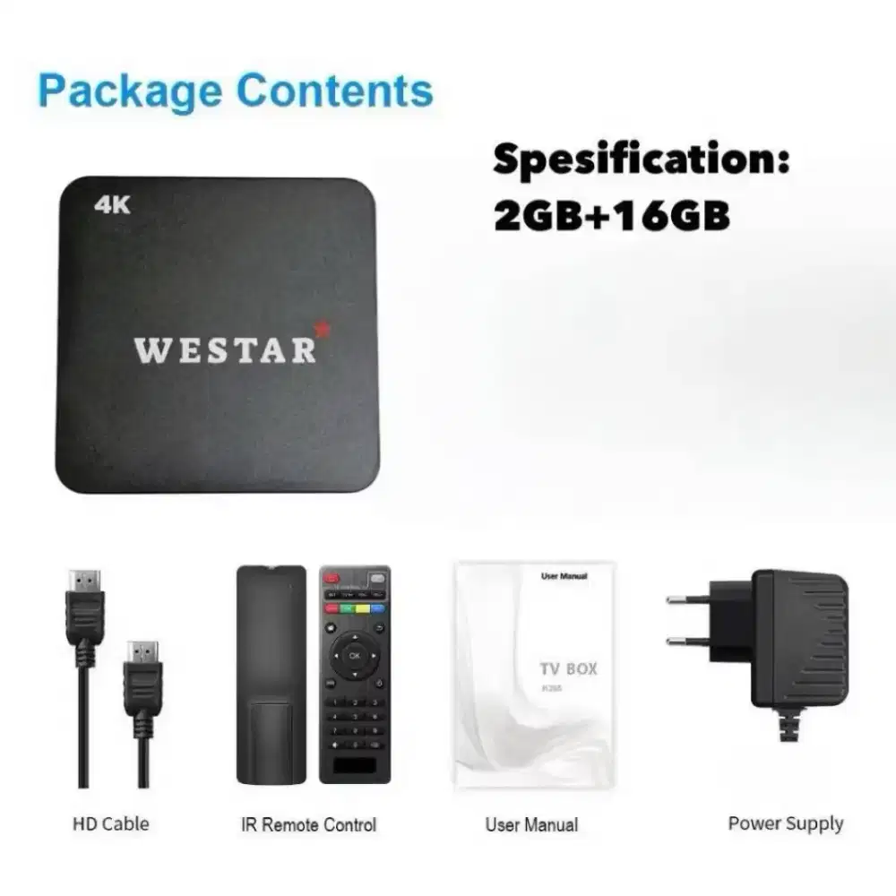 Android TV Bix Westar W1 2/16 Android 15 Terbaru