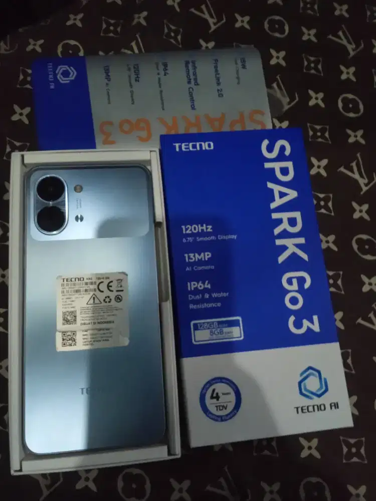 Tecno spark go 3 ram 4/128 baru 3 Minggu pemakaian
