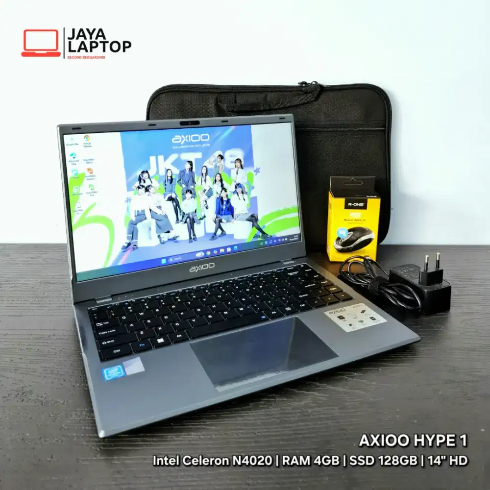 Axioo Hype 1 Celeron RAM 4GB SSD 128GB 14 inch Laptop Second Bekas