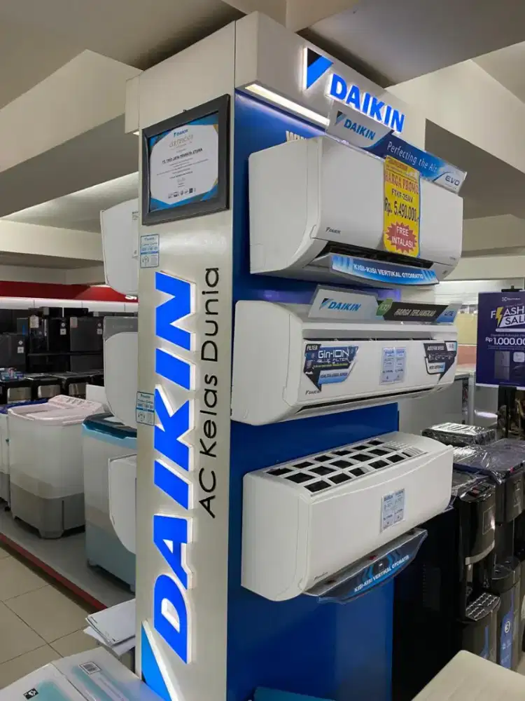 Promo cicilan AC Bunga 0% Gratis 1x angsuran tanpa dp
