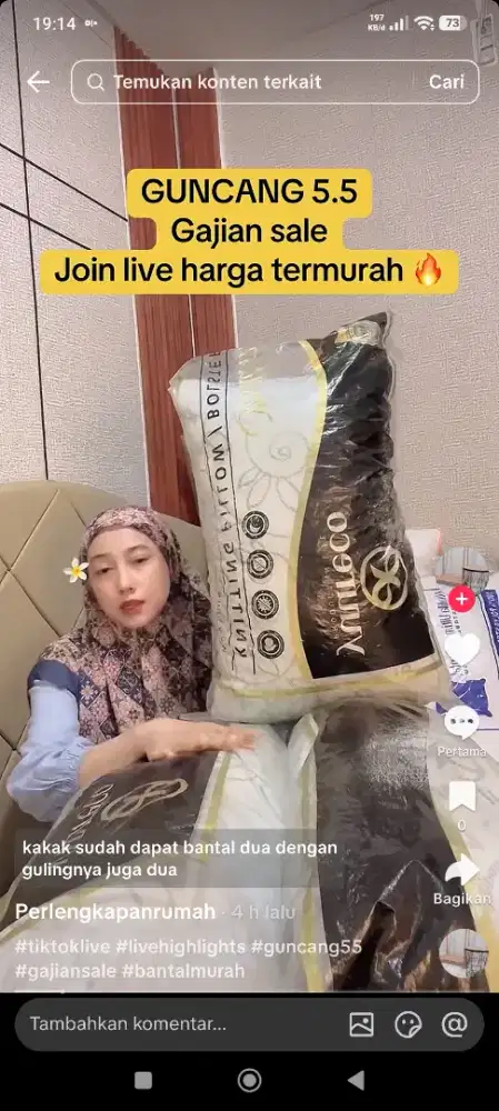 Dicari 2 wanita host live tiktok
