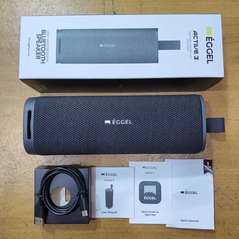 Speaker Bluetooth Eggel Active 3 Portable IP67 Waterproof TWS 30W