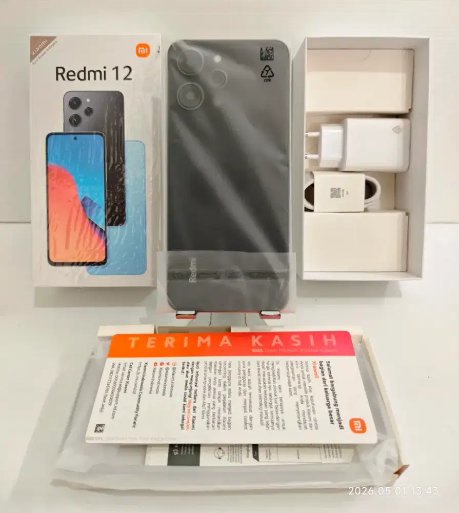 Xiaomi Redmi 12 4G 8/256 Gb Likenew 99% Ex Resmi Original bs TT/BT