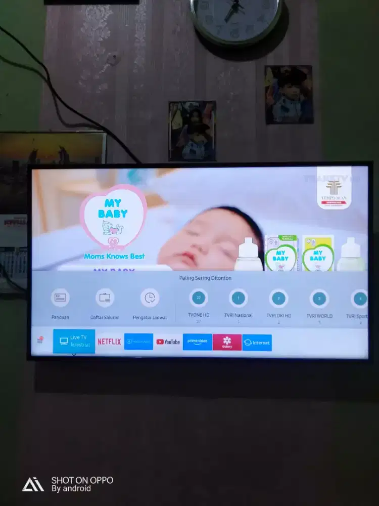 Di jual smart android digital crystal UHD 4k Samsung 43 inc no minus