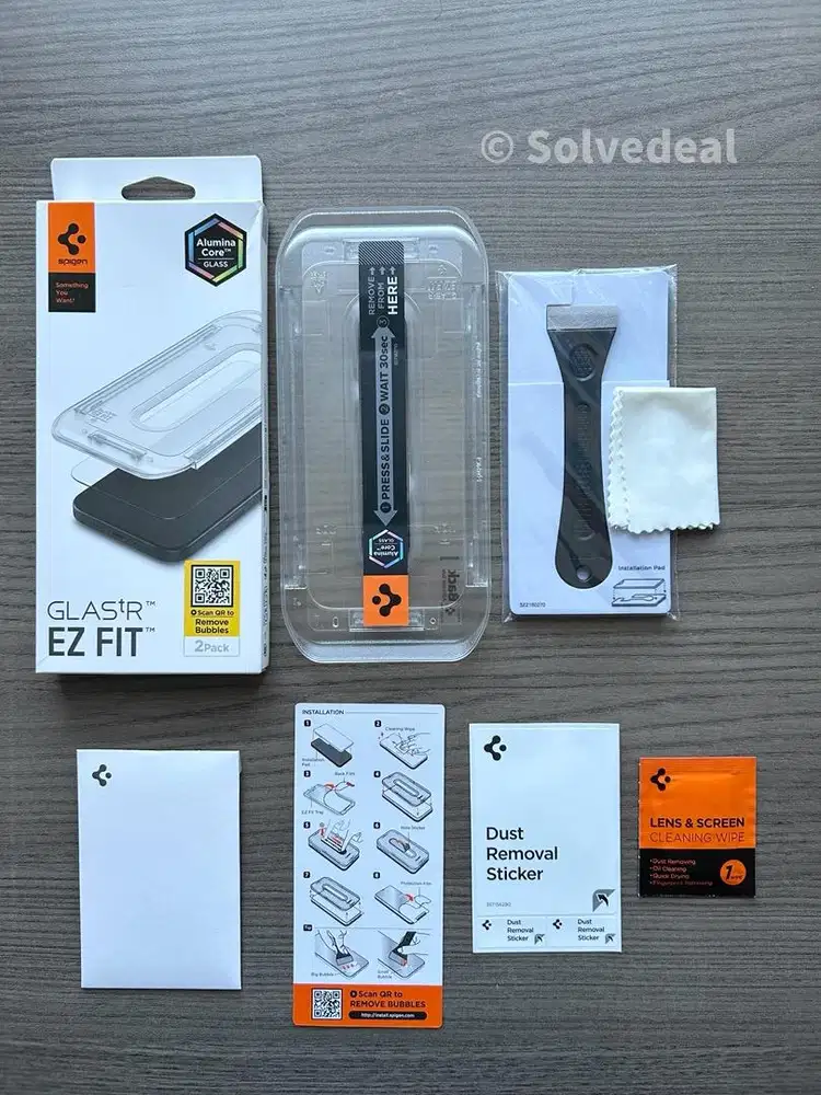 Spigen Screen Protector Iphone 17 Pro Original Tempered Glass Alumina