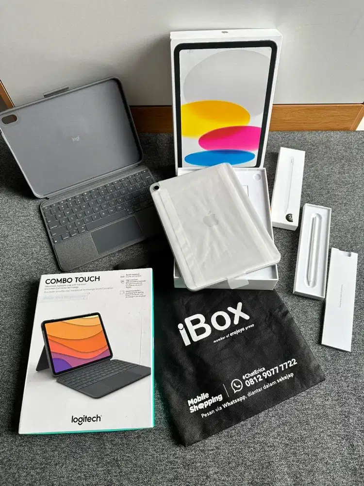 iPad 11 128GB iBoX BH100 + Pencil USB C + Logitech combo Touch Keyboar