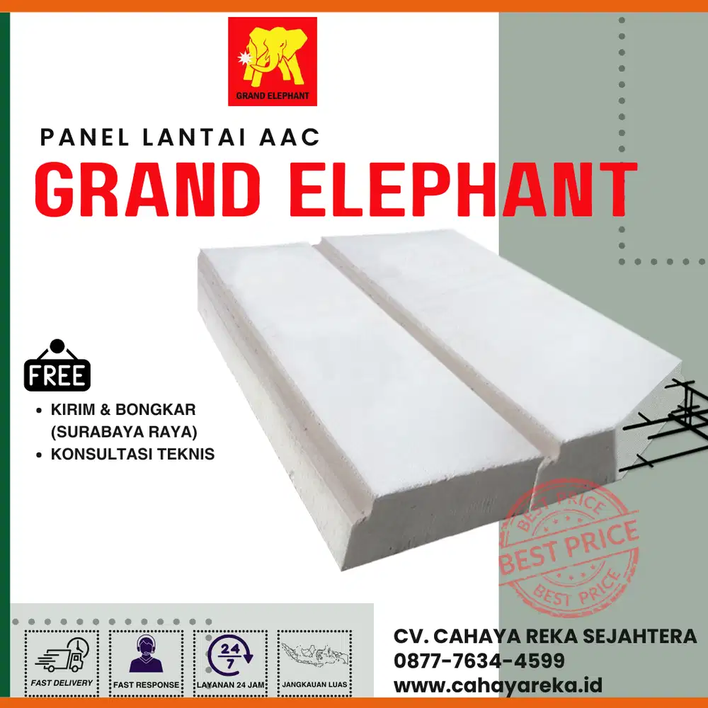 Panel Lantai AAC Grand Elephant |Surabaya, Sidoarjo, Gresik, Jatim
