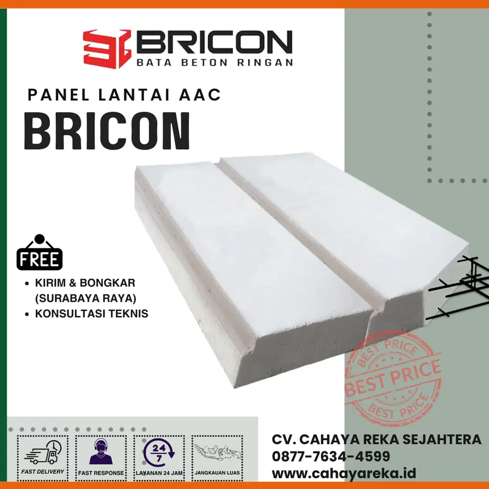 anel Lantai AAC Bricon |Surabaya, Sidoarjo, Gresik, Jatim